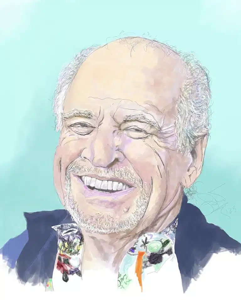 Portrait contribution of Jimmy Buffett (1946–2023) done digitally.
